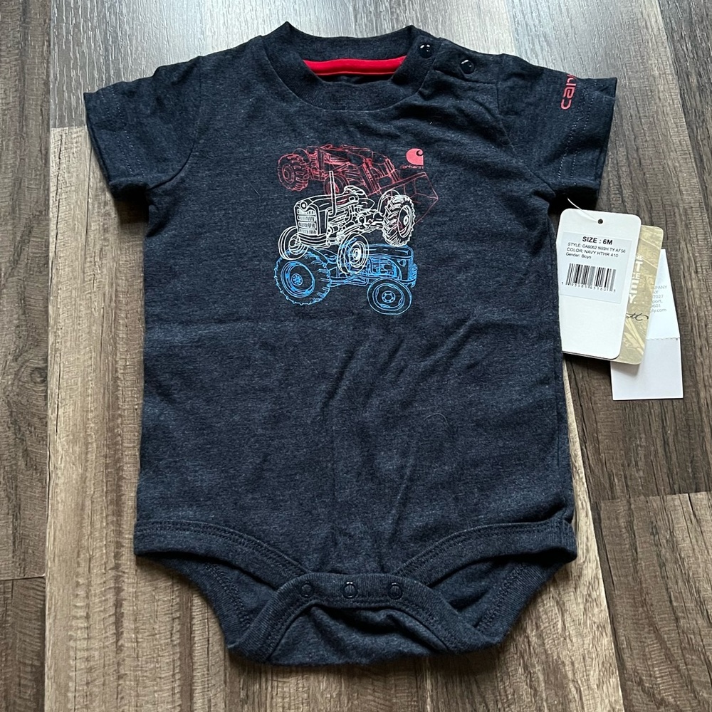 Carhartt Baby Boy Onsie (size 6 months)